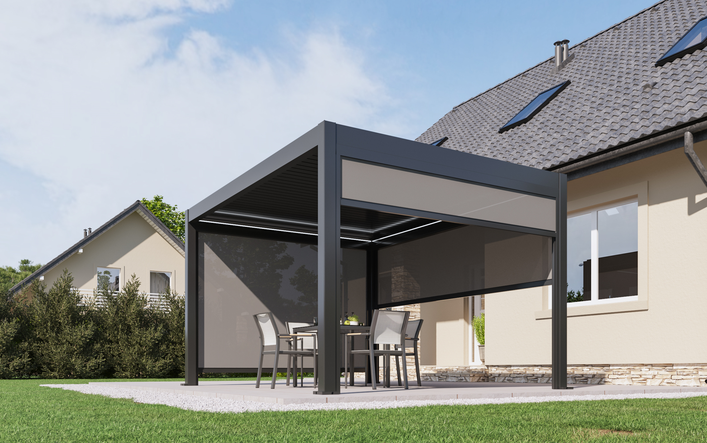 PergoX versione antracite RAL 7016